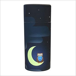 Kinderkoker met uiltje, klein, blauw
