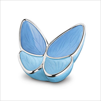 BF002-Messing-urn-Butterfly-Blauw-M
