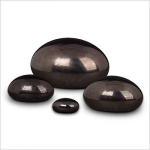 Glazen urn Lava stone