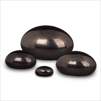 Glazen urn Lava stone