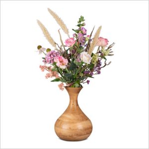 "Vase" met bloemen