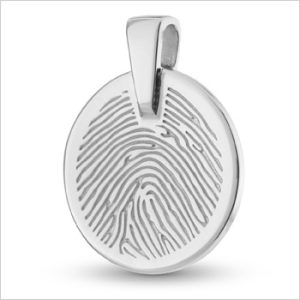 Hanger met vingerafdruk, rond