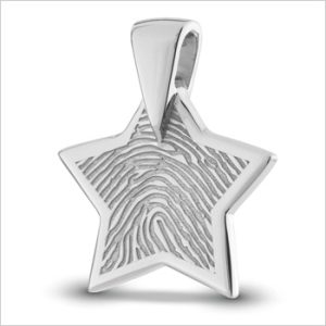 Hanger met vingerafdruk, ster