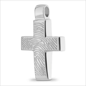 Hanger met vingerafdruk, kruis